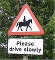 osmwiki:File:Road-sign-horse.jpg