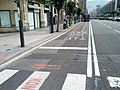 osmwiki:File:Red-striped contraflow bus-taxi lane (18190012194).jpg