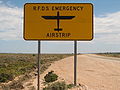 osmwiki:File:RFDS emergency landing strip sign.jpg