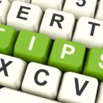 "TIPS" letters written on keyboard buttons