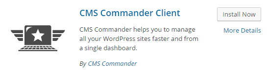 CMS Commander plugin screenshot