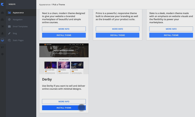 creating-a-website-and-installing-a-theme-with-kajabi