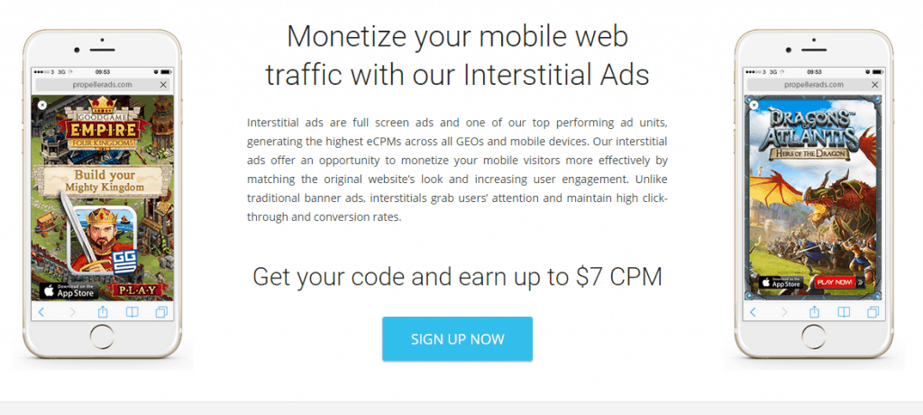 mobile interstitial ad